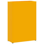 vidaXL Porte-parapluie jaune moutarde 28 x 12 x 41 cm Acier