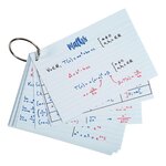 Présentoir Complet Avec 38 Paquets De 50 Flashcards Sous Film + Anneau - Bristol Ligné Perforé - Formats A6 Et A7 - Couleurs Assorties - Exacompta