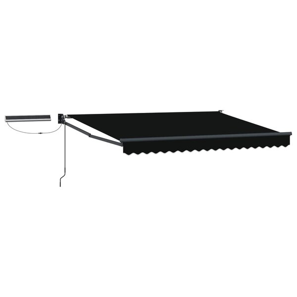 vidaXL Auvent rétractable électrique Noir et anthracite 3 x 2 5 m
