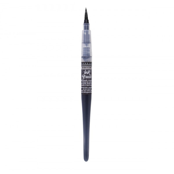 Pinceau a reservoir - ink brush - noir irise - sennelier