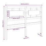 vidaXL Tête de lit Gris 165 5x4x100 cm Bois massif de pin