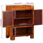 vidaXL Meuble à chaussures 55x35x75 cm en bois solide d'acacia