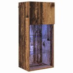 vidaXL Meuble TV mural Bois Ancien 40 5 x 30 x 90 cm Bois d'ingénierie
