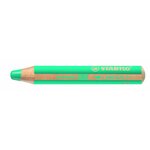 Crayon woody 3 en 1 extra large vert jade clair x 5 stabilo