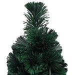 vidaXL Arbre de Noël artificiel mince et support 64 cm fibre optique