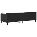 vidaXL Lit de repos sans matelas noir 80x200 cm tissu