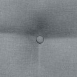 vidaXL Coussin de Dos Gris clair 60 x 24 x 50 cm tissu