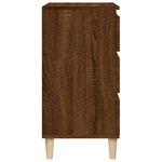vidaXL Table de chevet chêne marron 40x35x70 cm bois d'ingénierie
