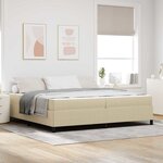 vidaXL Cadre de lit Vert gris clair 200 x 200 cm