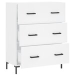 vidaXL Buffet blanc 69 5x34x90 cm bois d'ingénierie