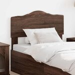 vidaXL Tête de lit avec tête de lit Chêne brun 75 cm Bois d'ingénierie