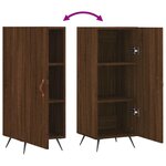 vidaXL Buffet Chêne marron 34 5x34x90 cm Bois d'ingénierie