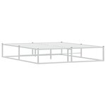 vidaXL Cadre de lit sans matelas blanc 160x200 cm métal