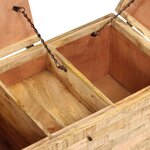 vidaXL Table basse Bois de manguier massif 80x40x35 cm