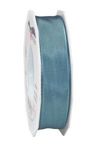 Ruban de soie acetat laitonné lyon 25-m-rouleau 25 mm bleu acier