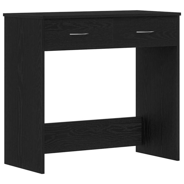 vidaXL Bureau Chêne noir 80 x 40 x 75 cm Bois d'ingénierie
