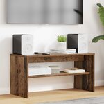 vidaXL Meuble TV Bois ancien 80 x 35 x 40 cm Bois d'ingénierie