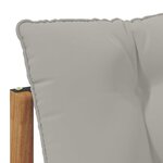 vidaXL Canapé d’extérieur milieu et coin avec coussin 2 Pièce Naturel