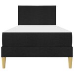 vidaXL Cadre de lit Noir 80 x 200 cm Polyester