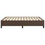 vidaXL Cadre de lit Marron 140x200 cm Similicuir
