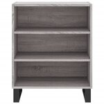 vidaXL Buffet sonoma gris 57x35x70 cm bois d'ingénierie