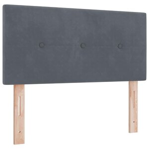 vidaXL Tête de lit Montage mural Gris foncé 90 cm Velours