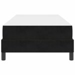 vidaXL Lit à ressorts avec matelas Noir 90 x 200 cm tissu