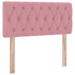 vidaXL Lit de Rangement avec matelas Rose 90 x 200 cm Velours