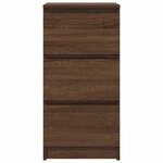 vidaXL Buffet chêne marron 37 5x35x76 cm bois d'ingénierie