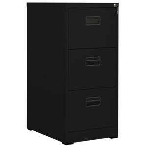 vidaXL Classeur Noir 46x62x102 5 cm Acier