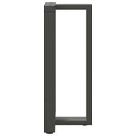 vidaXL Pieds de table de bar en T  2 pièces  anthracite  40 x 35 x (90-91) cm  acier