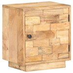 vidaXL Table de chevet 40x30x45 cm Bois de manguier solide