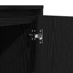 vidaXL Table de chevet avec lumières LED Noire 39x34 5x50 cm