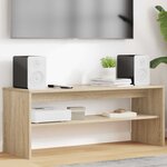 vidaXL Meuble TV Chêne Sonoma 100 x 35 x 40 cm Bois d'ingénierie