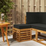 vidaXL Banc de jardin Bois d'Acacia Massif Naturel