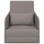 vidaXL Canapé-Lit Taupe 65 x 80 x 83 cm tissu