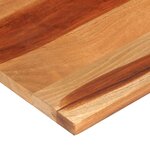 vidaXL Dessus de table 120x60x(2 5-2 7) cm Bois massif d'acacia