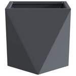 vidaXL Jardinière Anthracite 30 x 30 x 30 cm Acier