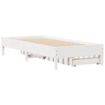 vidaXL Cadre de lit sans matelas blanc 90x200 cm bois de pin massif