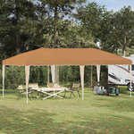 vidaXL Tente de fête pop-up 575 x 290 x 245 cm Beige