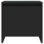 vidaXL Table de chevet noir 45x34x44 5 cm bois d’ingénierie