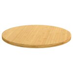 vidaXL Dessus de table Ø90x2 5 cm bambou