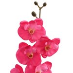 vidaXL Plante d'orchidée artificielle Rouge 36 x 10 x 30 cm