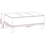 Vidaxl repose-pied taupe 78x56x32 cm tissu