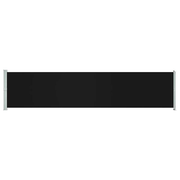 vidaXL Auvent latéral rétractable de patio 140x600 cm Noir