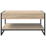 vidaXL Table basse Sonoma 80 x 50 x 40 cm Bois d'ingénierie