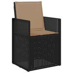 vidaXL Chaises de jardin salle à manger 2 Pièces Anthracite et taupe PP