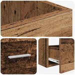 vidaXL Meuble de salle de bain avec évier Bois ancien