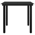 vidaXL Ensemble à manger de jardin coussins 3 Pièces Résine tressée Verre