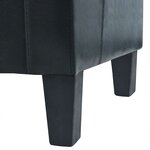 vidaXL Ensemble de canapés 2 Pièces cuir synthétique noir